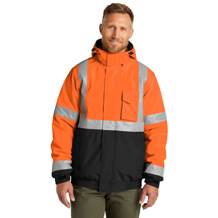 Ansi 107 Class 3 Economy Waterproof Insulated Bomber Jacket Thumbnail