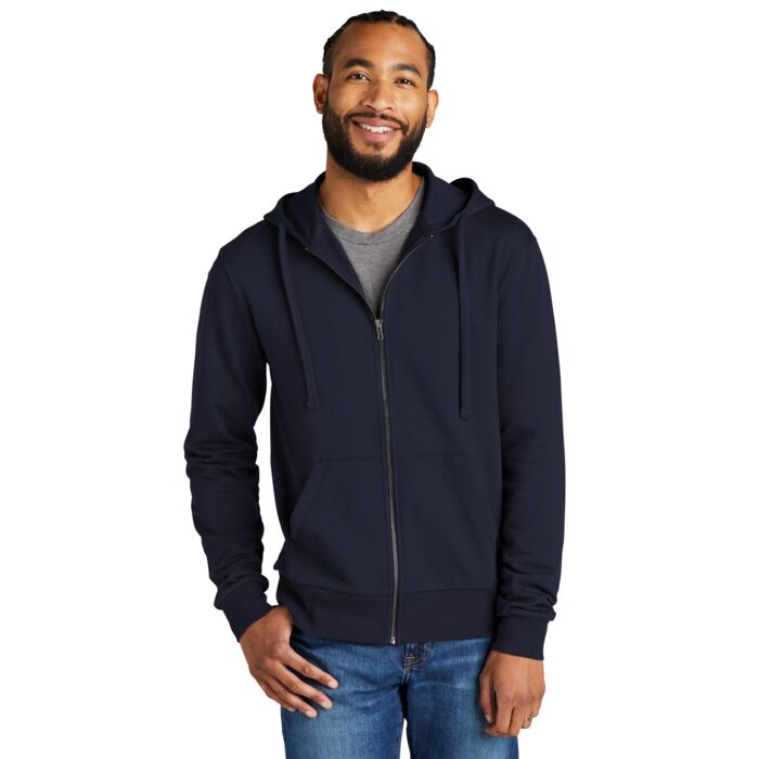 Unisex Organic French Terry Full Zip Hoodie Thumbnail