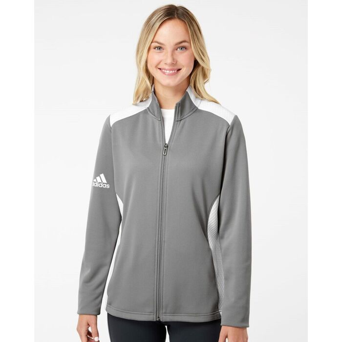 Women's Textured Mixed Media Full-Zip Jacket Thumbnail
