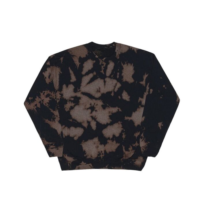 Essential Fleece Bleach Wash Crewneck Sweatshirt Thumbnail