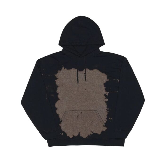 Essential Fleece Bleach Wash Hooded Sweatshirt Thumbnail