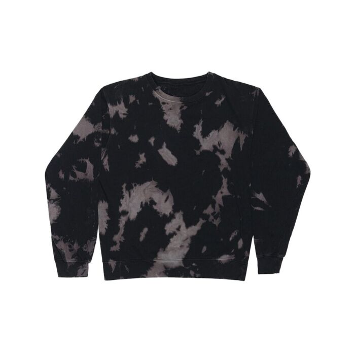 Premium Fleece Bleach Wash Crewneck Sweatshirt Thumbnail