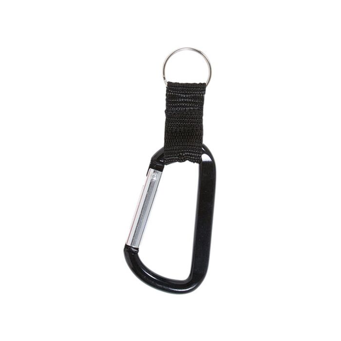 Carabiner With Strap And Split Ring Keychain Thumbnail