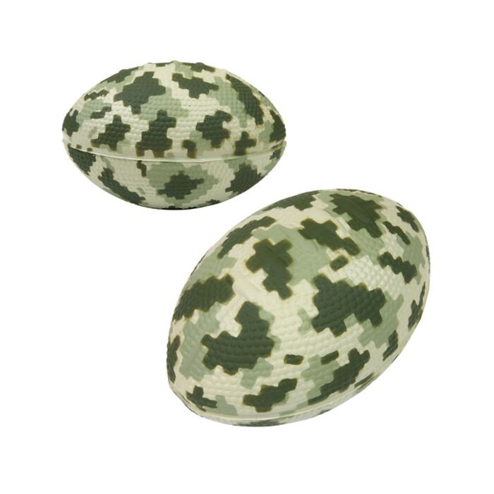 Digi Camo Football Shape Stress Ball Thumbnail