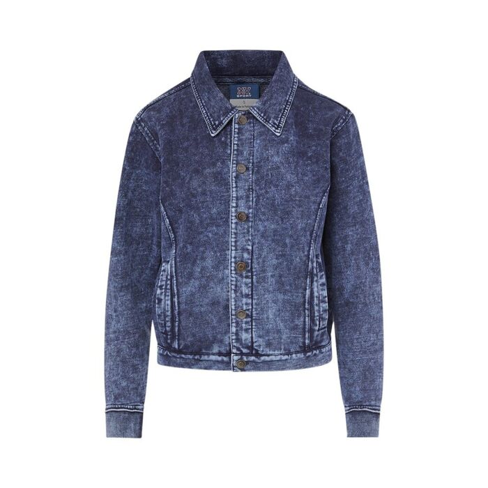 Women's Mila Acid Wash Denim Terry Jacket Thumbnail