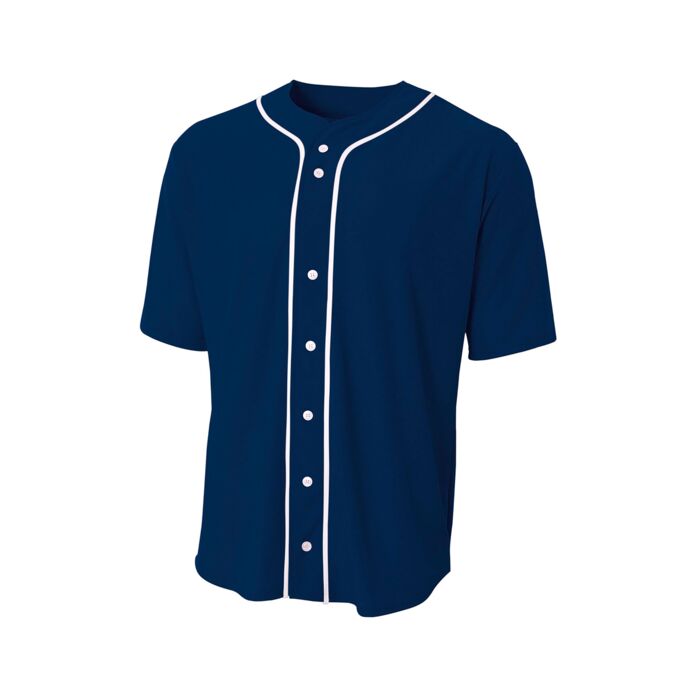 Short Sleeve Full Button Baseball Top Thumbnail