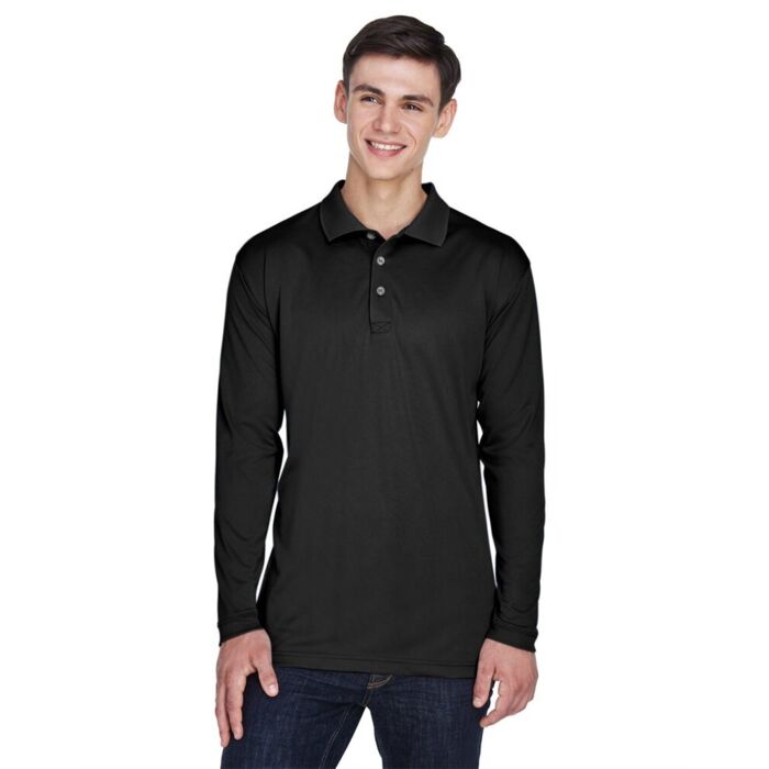 Men's Cool & Dry Sport Long Sleeve Polo Thumbnail