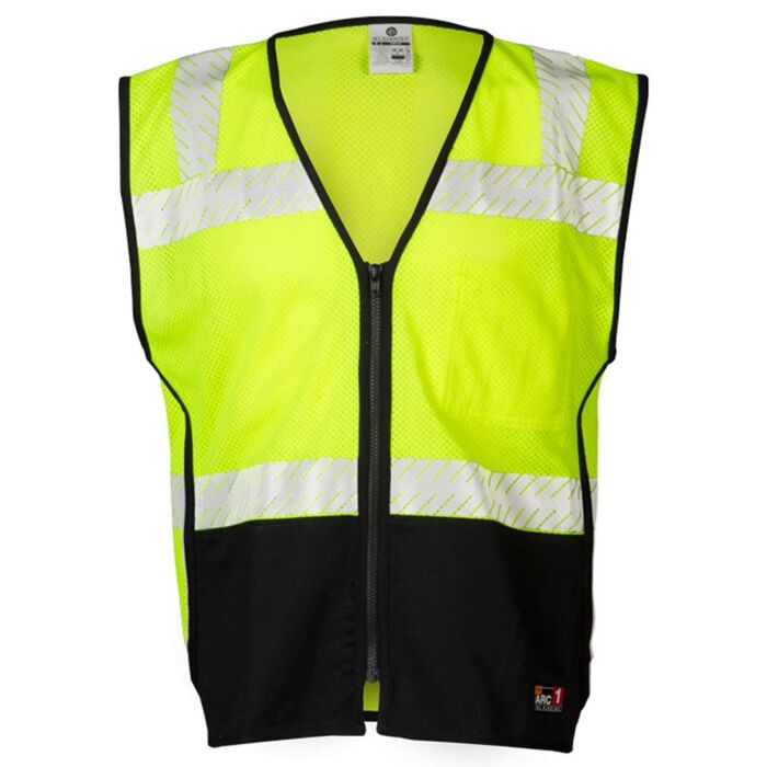 Unisex Premium Black Series® FR Black Bottom Mesh Vest Thumbnail