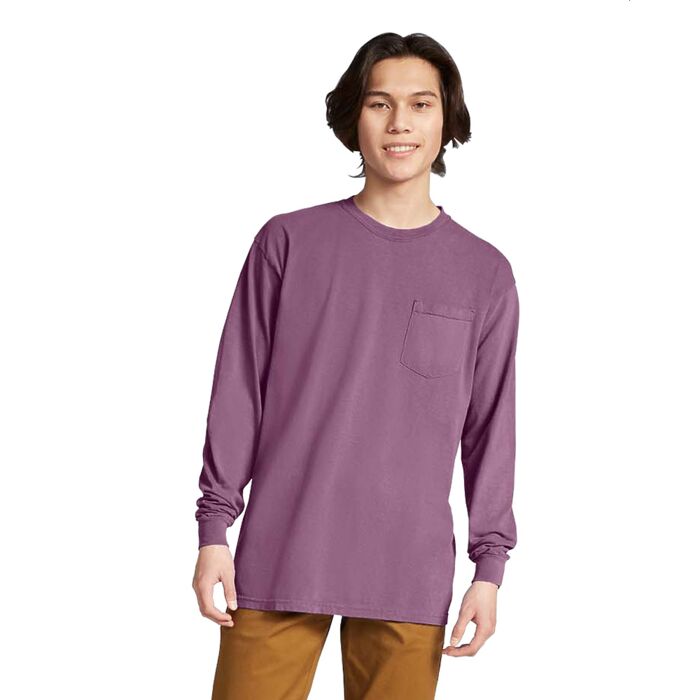 COMFORT COLORS  Long Sleeve Pocket T-Shirt Thumbnail