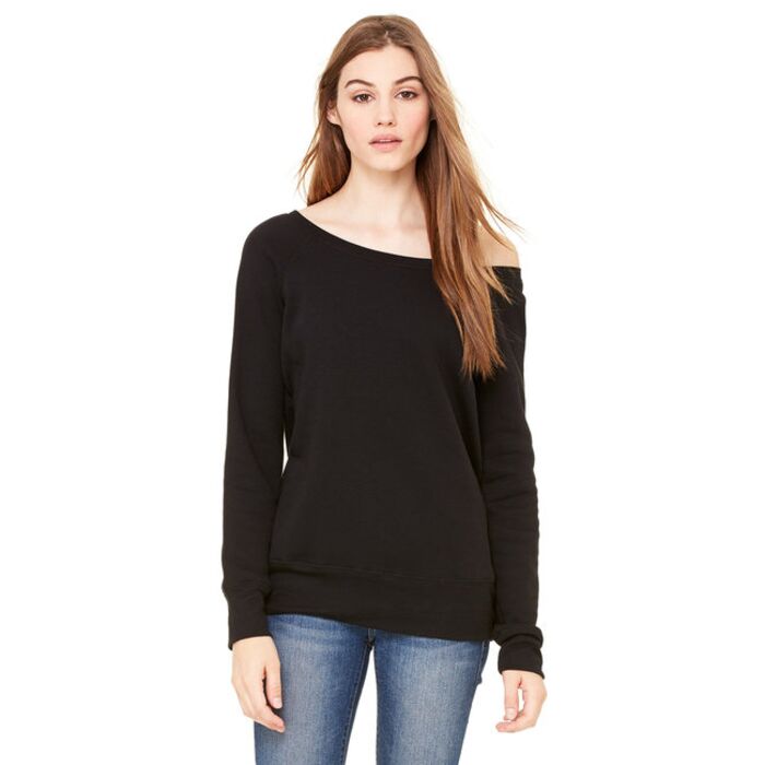 Ladies' Sponge Fleece Wide Neck Sweatshirt Thumbnail