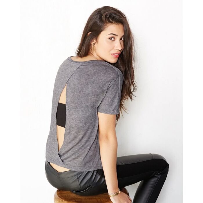Women's Flowy Open Back Tee Thumbnail