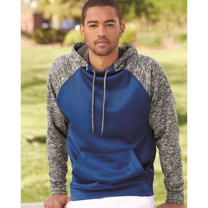 Men's Colorblocked Cosmic Fleece Hooded Sweatshirt Thumbnail