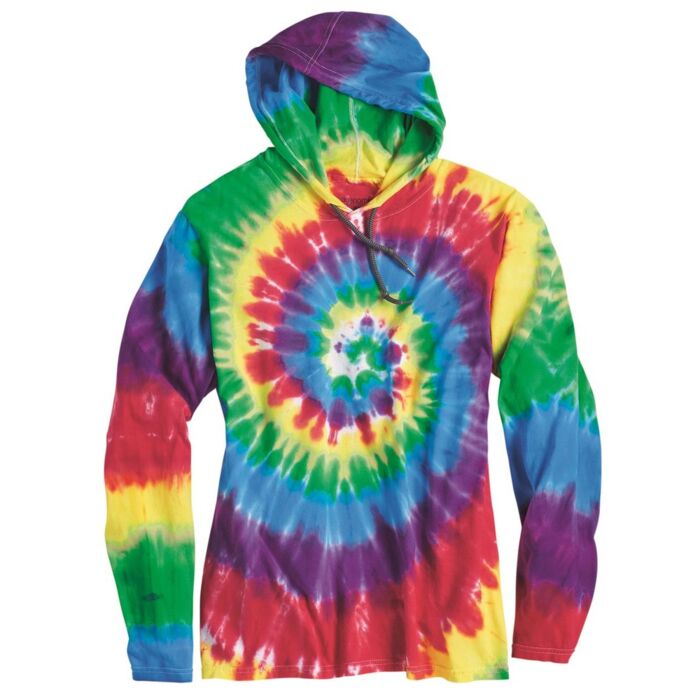 Tie-Dyed Long Sleeve Hooded T-Shirt Thumbnail