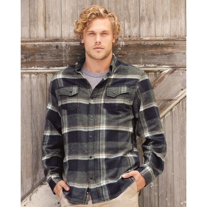Men's Snap Front Plaid Flannel Shirt Thumbnail