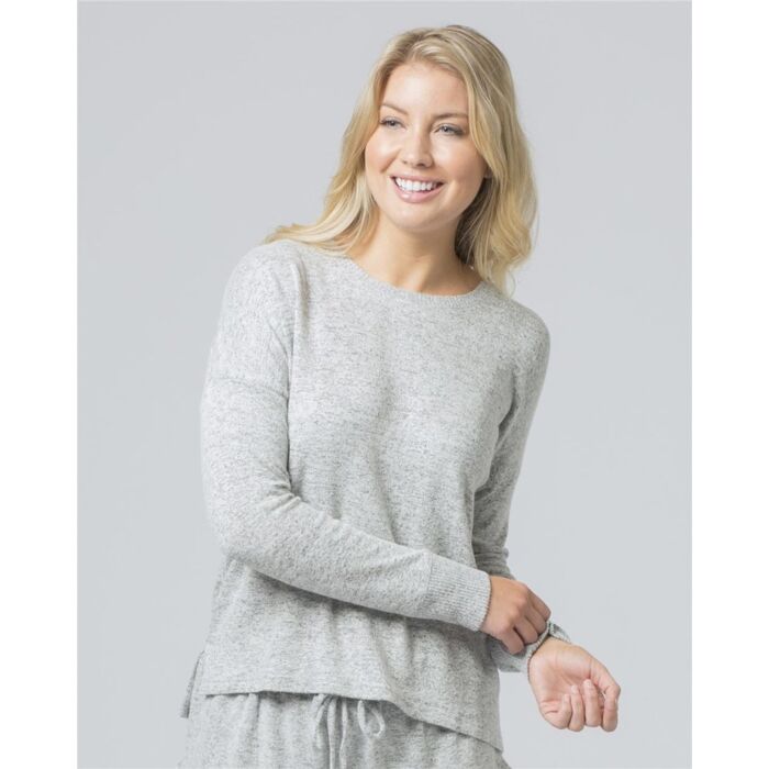 Women's Cuddle Fleece Boxy Crewneck Pullover Thumbnail