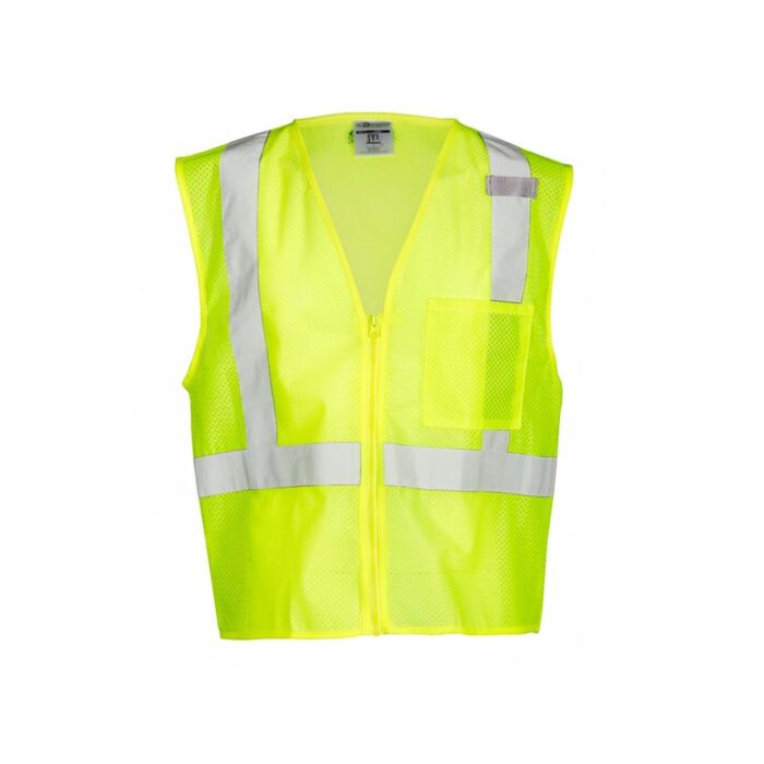 Unisex Single Pocket Zipper Mesh Vest Thumbnail