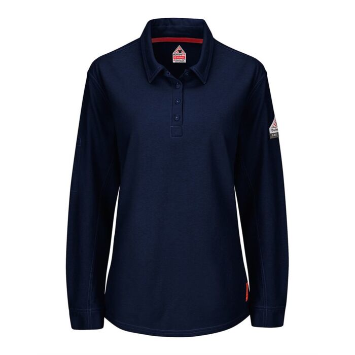 iQ Series® Women's Long Sleeve Polo with 4-Button Placket Thumbnail