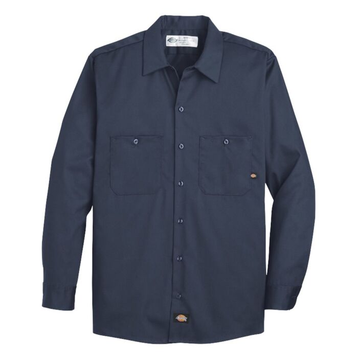 Men's Industrial Cotton Long Sleeve Work Shirt Thumbnail
