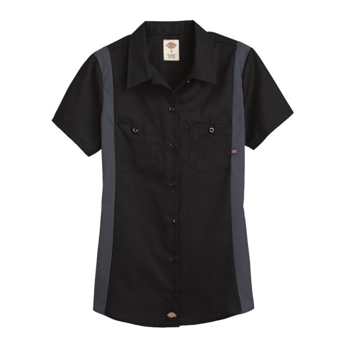 Women's Short Sleeve Industrial Colorblocked Shirt Thumbnail
