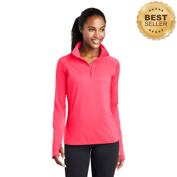 Ladies Sport Wick ® Stretch 1/4 Zip Pullover Thumbnail
