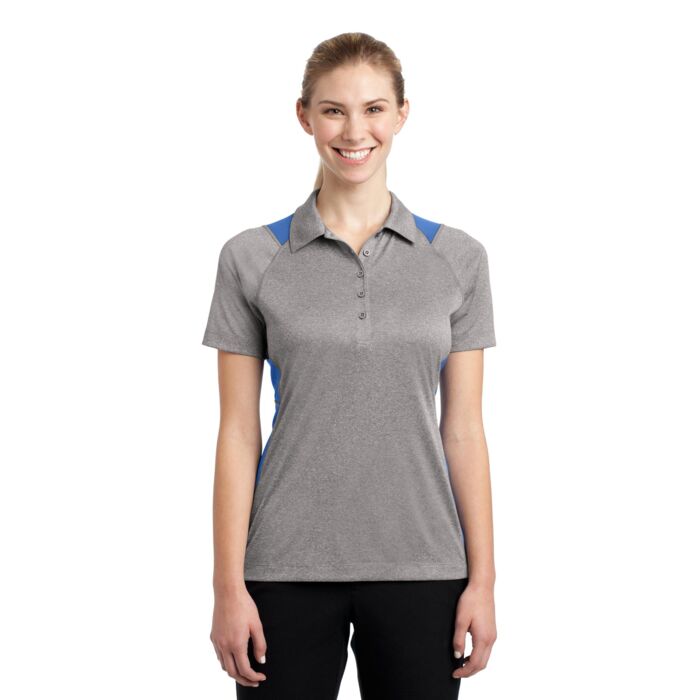 Ladies Heather Colorblock Contender  Polo Thumbnail