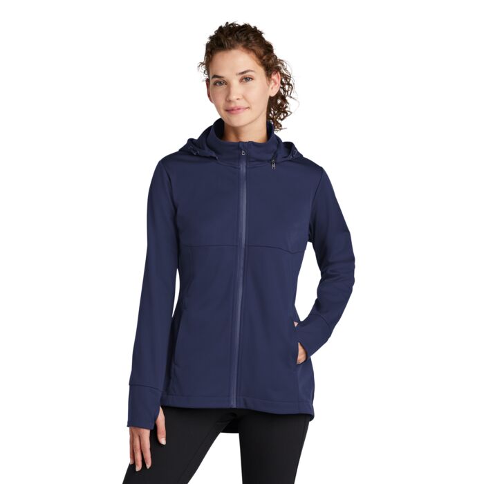 Ladies Hooded Soft Shell Jacket Thumbnail