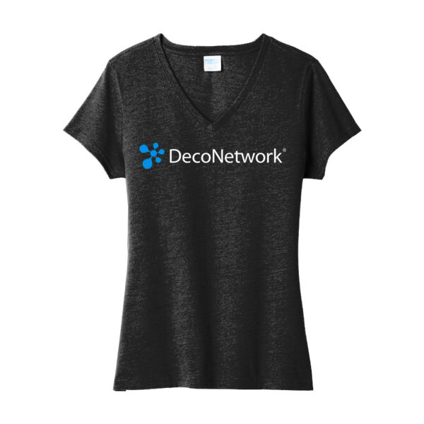 DecoNetwork Example - Women's Fan Favorite Blend V Neck Tee Thumbnail