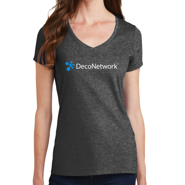DecoNetwork Example - Ladies Fan Favorite V Neck Tee Thumbnail